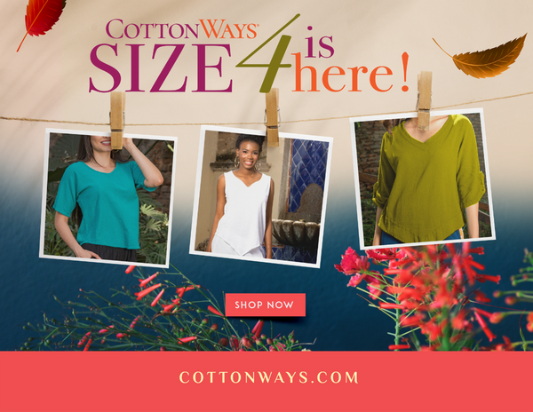 Introducing our Size 4! Plus Sizes now extend to 4X5X