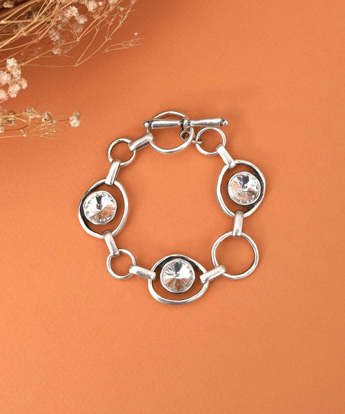 B 2105 Silver Plated Glass