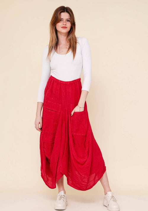 7199 Linen Skirt