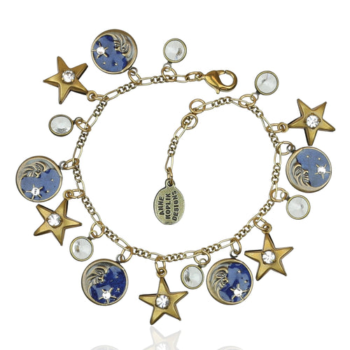 Moon and Stars Charm Bracelet