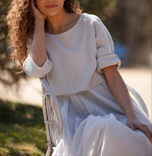 100% Cotton 8285 2 Piece Dress
