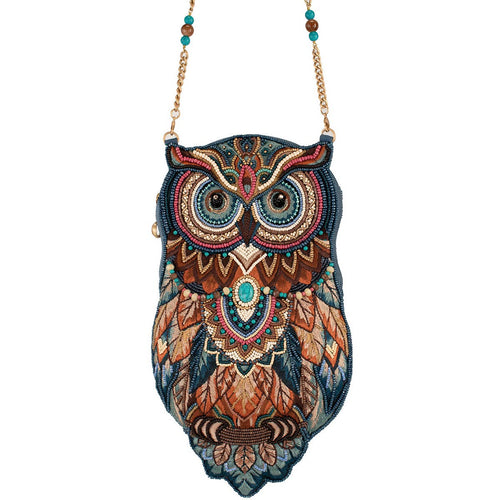 Wise & Wild Boho Turquoise Stone Beaded Crossbody Handbag