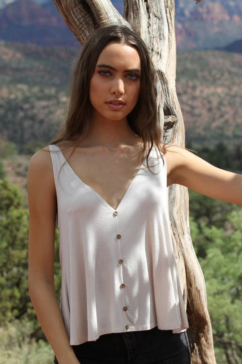 X2T72 V-Neck Swingy Tank Top