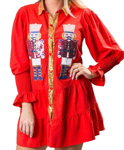 Nutcracker Button Down Dress