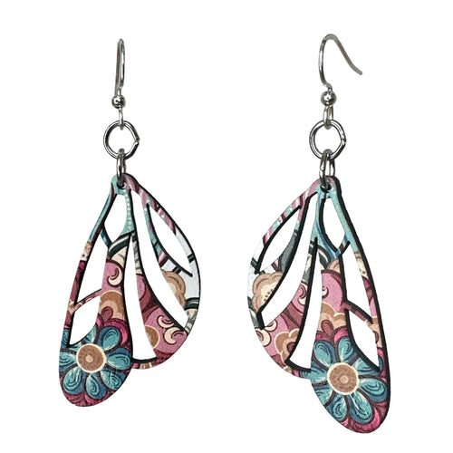Green Tree Earrings