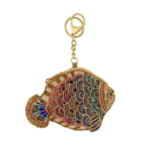 Shimmer Fish Beaded Coin Purse CP S002-507