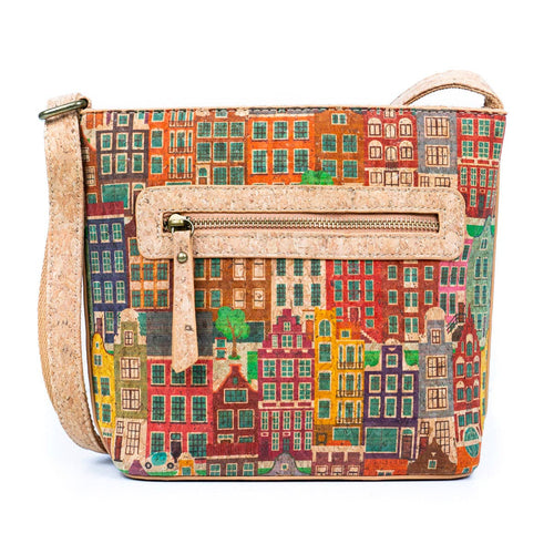 Cork Pattern Printed Crossbody Bag 2294
