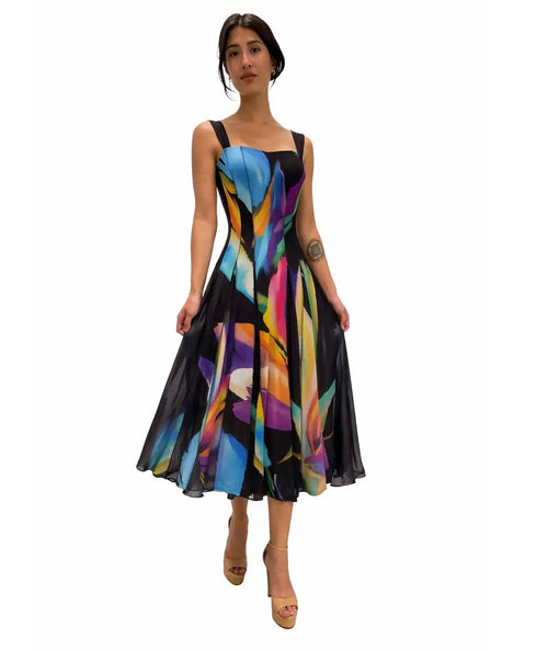 GLORY Sleeveless Tea Fit N Flare Dress