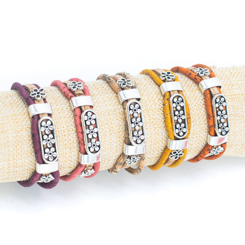 Floral Handmade Cork Bracelet 427