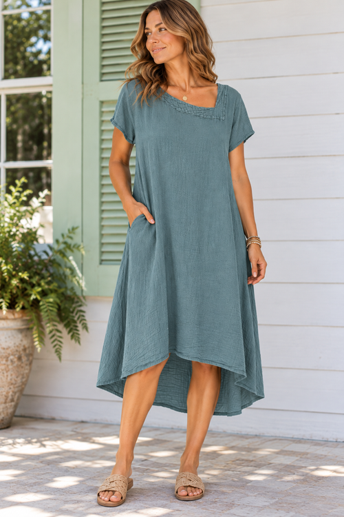 The Taryn - Cotton Gauze Dress