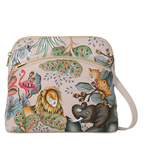 Hand Painted Animal Medium Crossbody - 7582