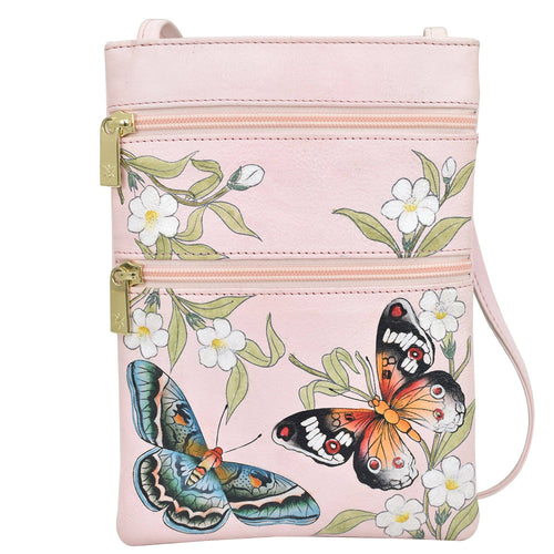 448 Anuschka Handpainted Leather Crossbody - BML