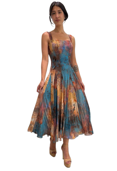 MONET Sleeveless Tea Fit N Flare Dress