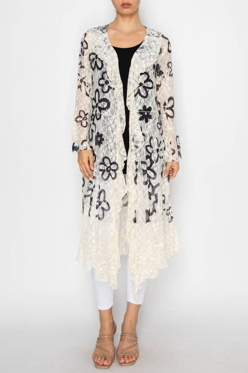 Lightweight LaceDuster w/ Sparkles 4849 Daisy