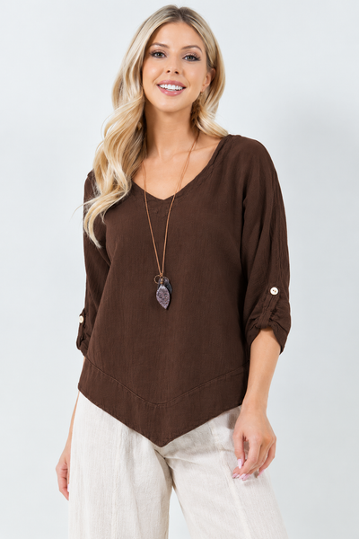 Saunders Wear Cotton Gauze Dorie Top