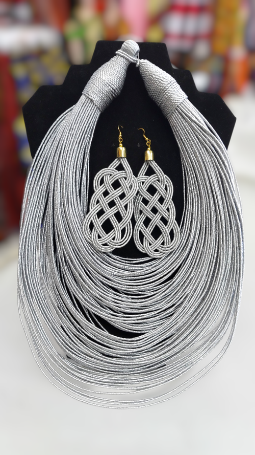 Rope Necklace in Silver