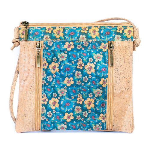 019 Floral Cork Shoulder Bag