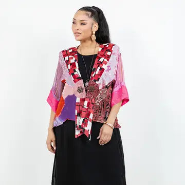 5031 Pink Frog Closure Jacket