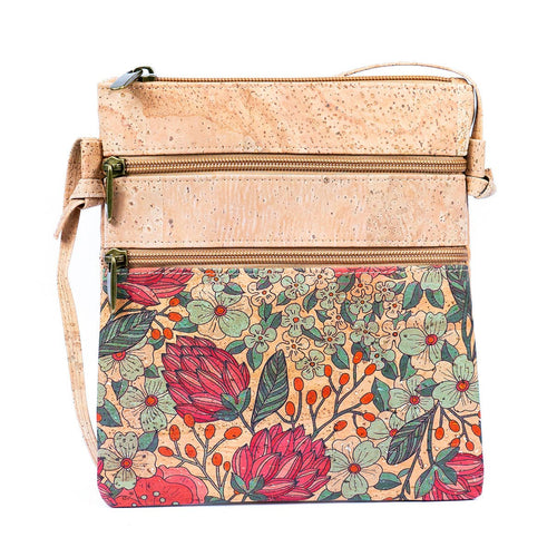 Cork Double Zip Crossbody 2266