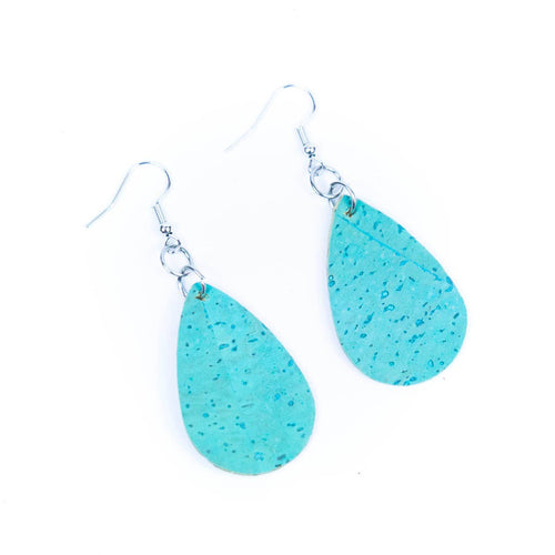 Cork Earrings 190 Sky Blue