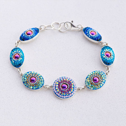 Crystal and Silver Edgeless Bracelet 8636