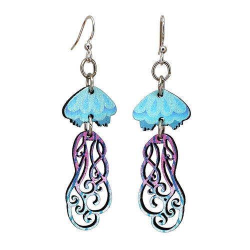 Green Tree Earrings
