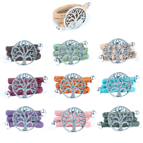 Tree of Life Cork Ring Adjustable 008