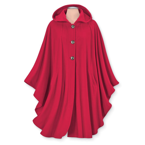 Fleece Hooded Cape