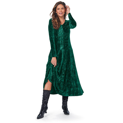 Crushed Velvet Dress