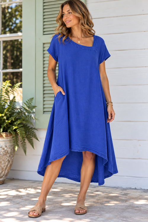 Taryn Dress  Cotton Gauze Dress *