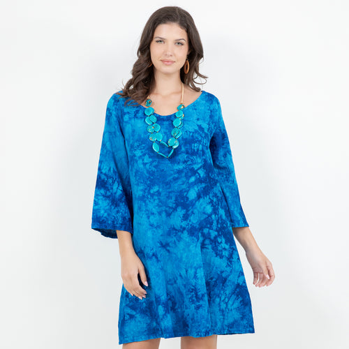 Sheila Flared Sleeve Tunic Long Top/Dress