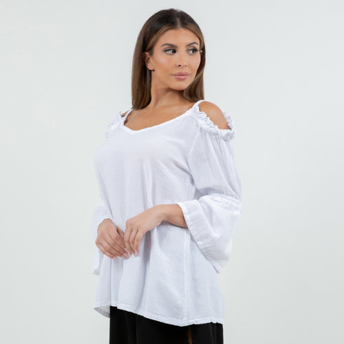 Rhoda Elegant Cut Top Sale!