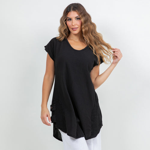 Robin Tunic Style Cap Sleeve Sale Top