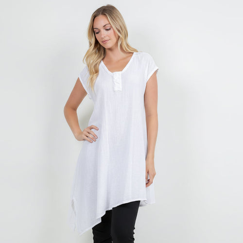 Belu- 100% Cotton Gauze Top by Saunders Wear Sale