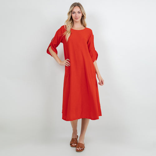 Eva Sale Peek-a-Boo Sleeve Dress