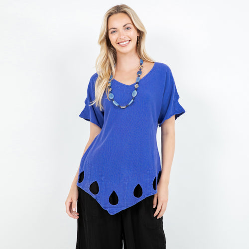 Giselle Keyhole Teardrop Detailed Top- All Sizes!