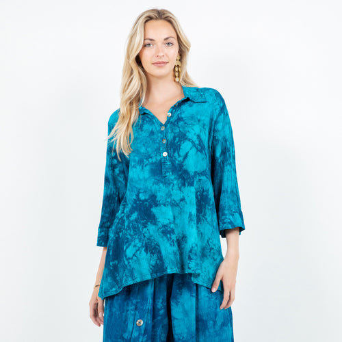 Drea Collared Shirt 100% Cotton Gauze