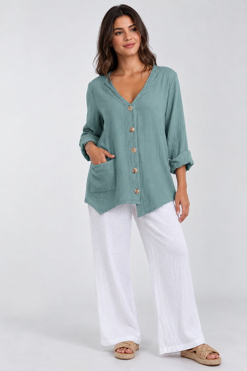 Tammy- Jacket/Top 100% Cotton Gauze *