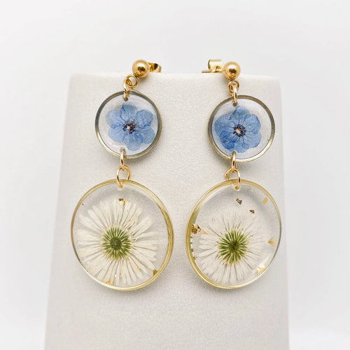 Annes Lace Forget-Me-Not Circular Earring