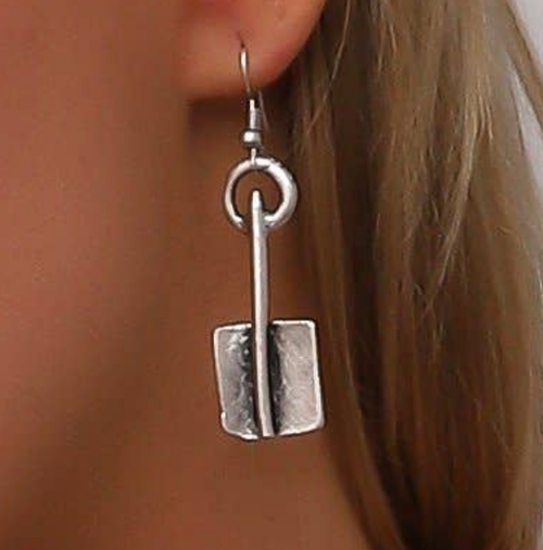 2339 Silver Plated Hand Crafted Earrings