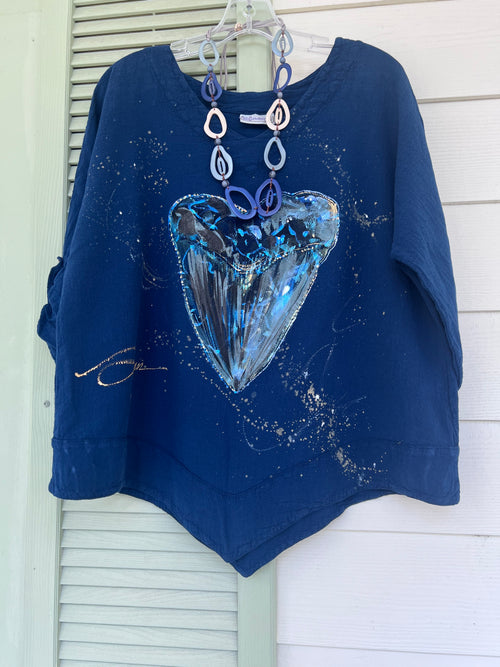 Megalodon Hand-Painted Top