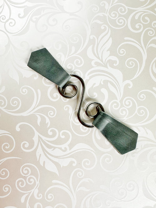 Kardiklips - Leather Swirl Cinch Clip