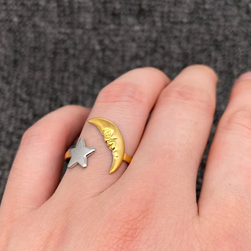 Moon and Star Ring 65630