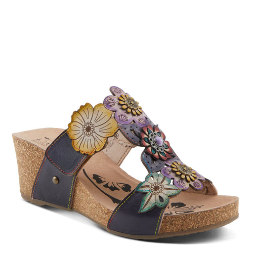 L'Artiste Pretty Petals Sandals Navy Multi