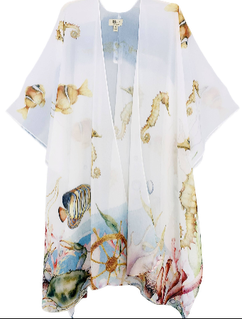 JC Sunny Kimono 071019 Seahorse & Fish