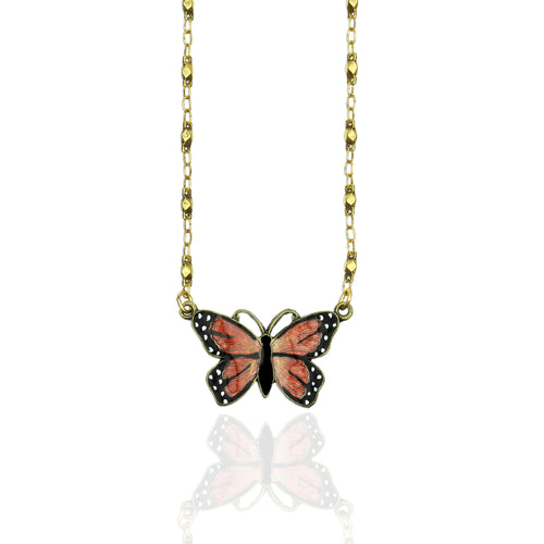 Halidae Monarch Butterfly Necklace