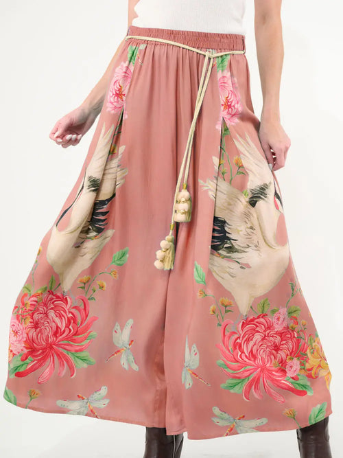 The Legend Of The Crane Pants-Rose