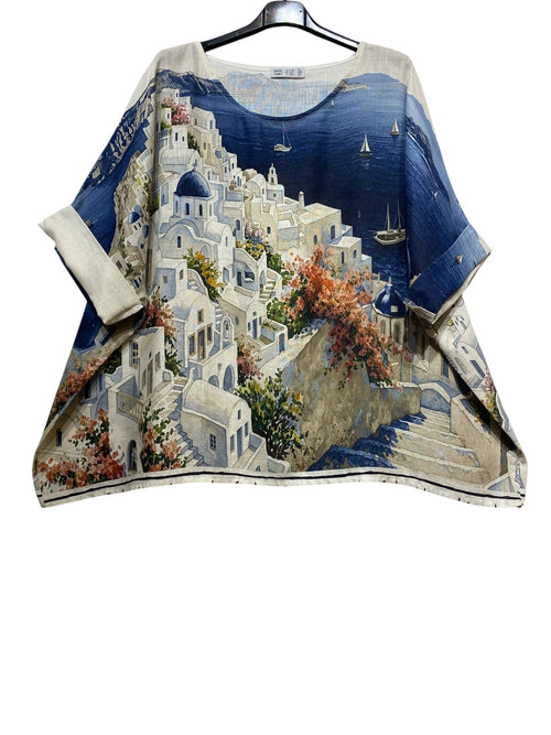 5938 100% Linen Top D