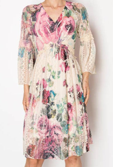 4810 Lace Dress Bg Big Rose