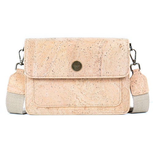 Natural Cork Structured Crossbody Bag 2309